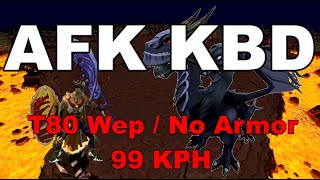 AFK King Black Dragon Guide (84-99 KPH With T80 Weapon No Armor)