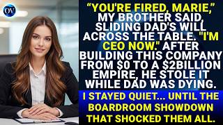 My Brother Took Over Dad’s Company & Fired Me—You won't believe what was in Dad’s Actual Will... News