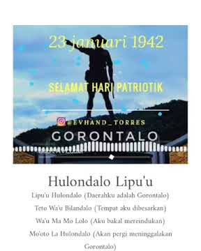 Selamat hari PATRIOTIK Gorontalo