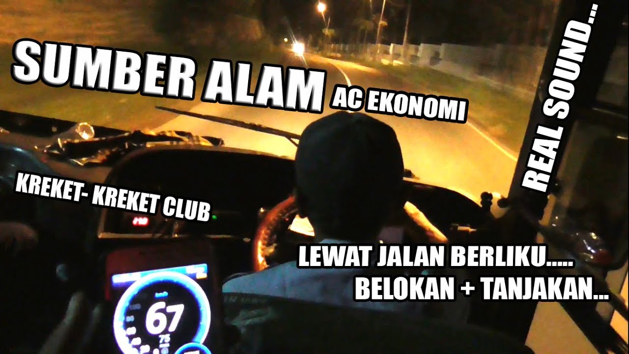 MENEGANGKAN | Naik Bus Lawas lewati Jalan Yang Berliku, Bus Sumber Alam AC Ekonomi