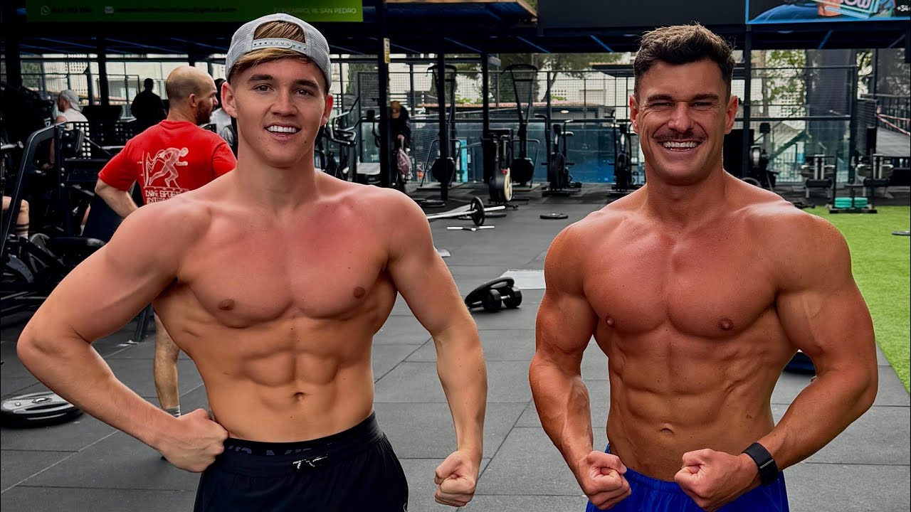 Ben Williams and Rob Lipsett train chest