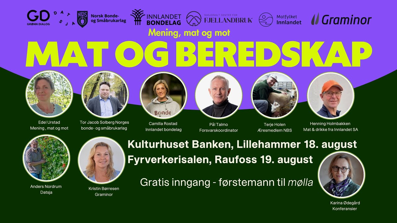 Mat og beredskap  - Mening, mat og mot på Lillehammer