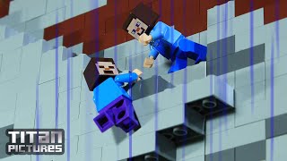 Lego Minecraft - Clan Wars | Villager vs Pillager | Episode 7 - Climbing Up