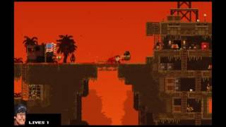 Broforce level with Bro Lee