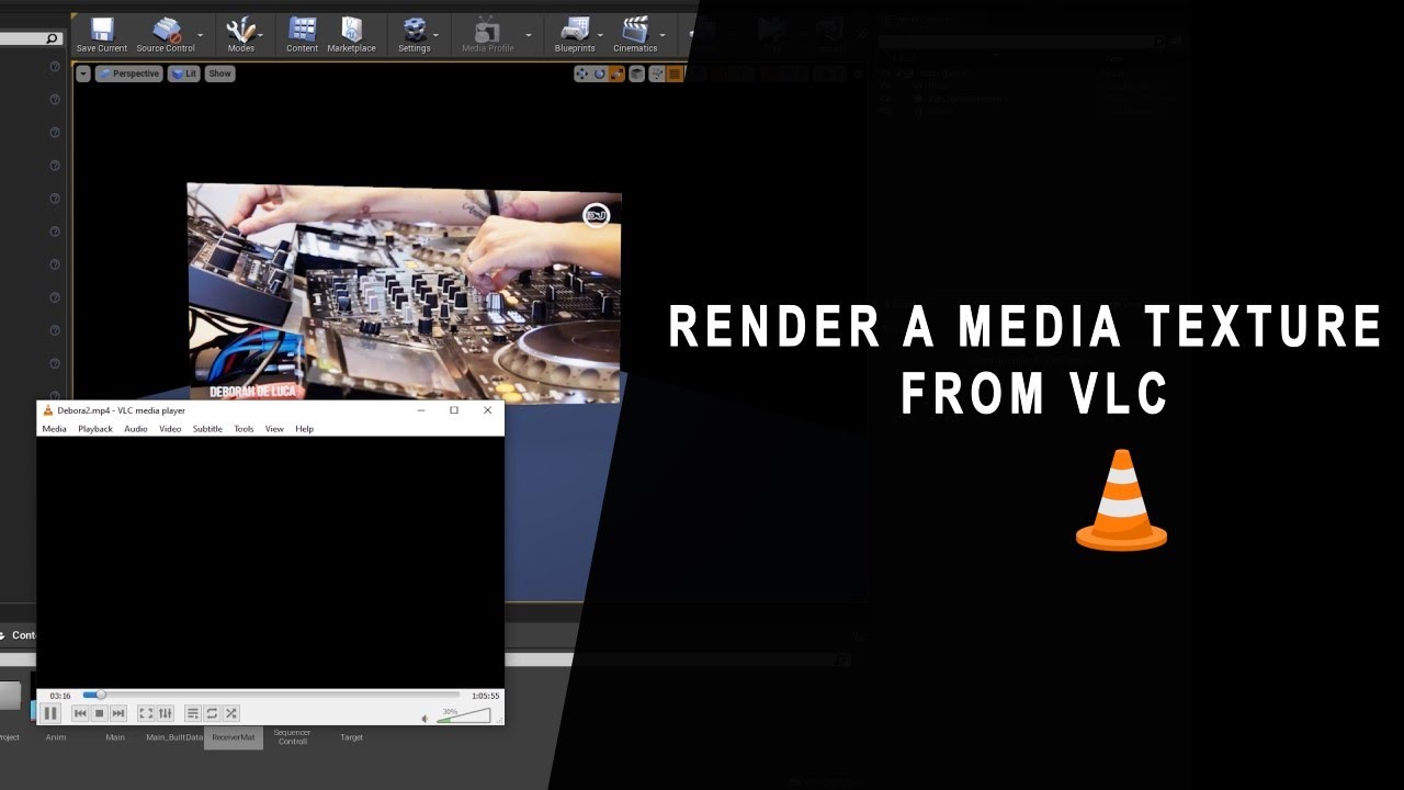 Unreal Engine 4 Render a Media Texture from VLC - YouTube