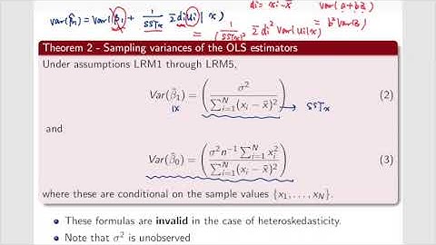Week4_Video03: variance of OLS estimators