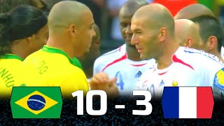 Zidane, Ronaldo, Neymar, Ronaldinho Destroying Each Other : Brazil vs France 20042024