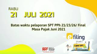 Kalender Pajak Juli 2021
