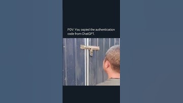 You copied the authentication code from ChatGPT