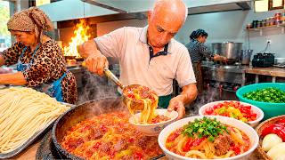 Inside an Authentic Uyghur Kitchen! Traditional Handmade Lagman Process