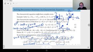 11.08 Solving Recurrence Relations with Complex Characteristic Roots