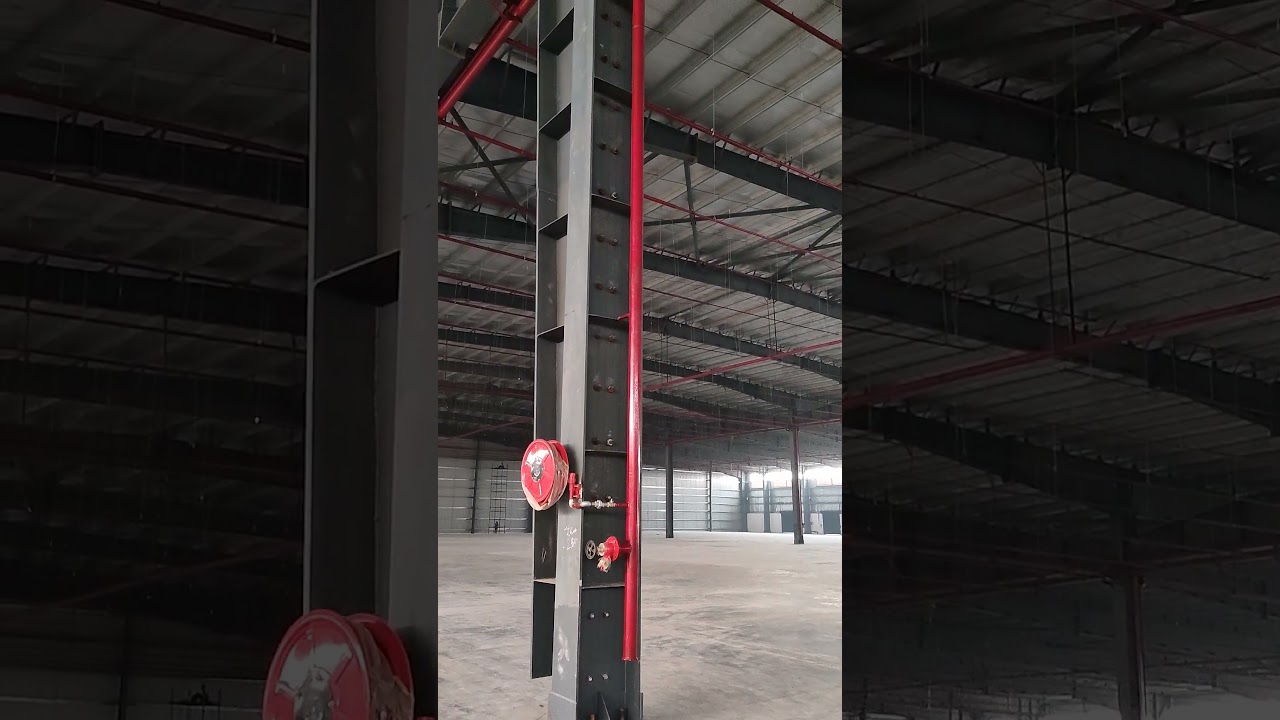 fire hydrant and sprinkler work at  