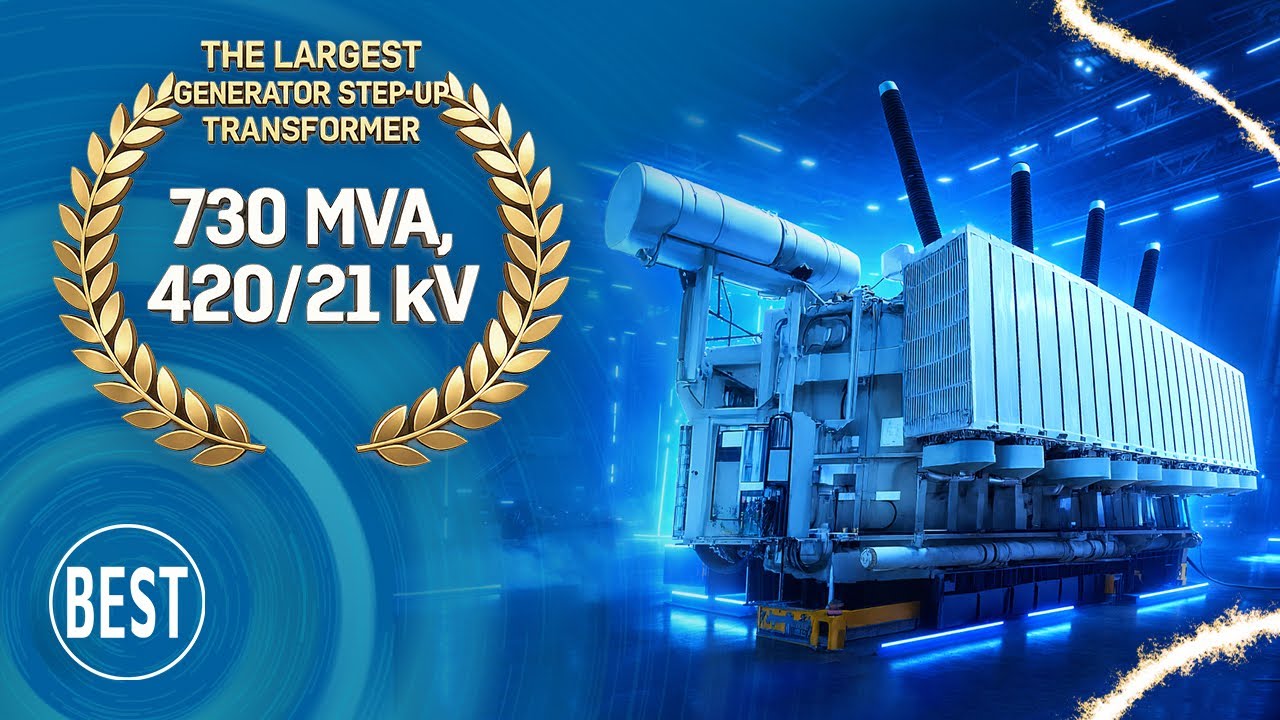 The Largest Generator Step-Up Transformer - YouTube
