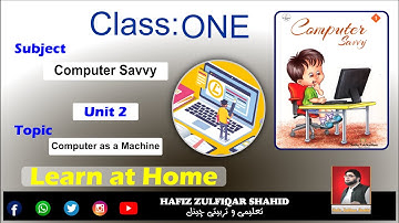 Grade 1 | COMPUTER SAVVY Vol 1 | Unit 2 Computer as a machine PAGE 9