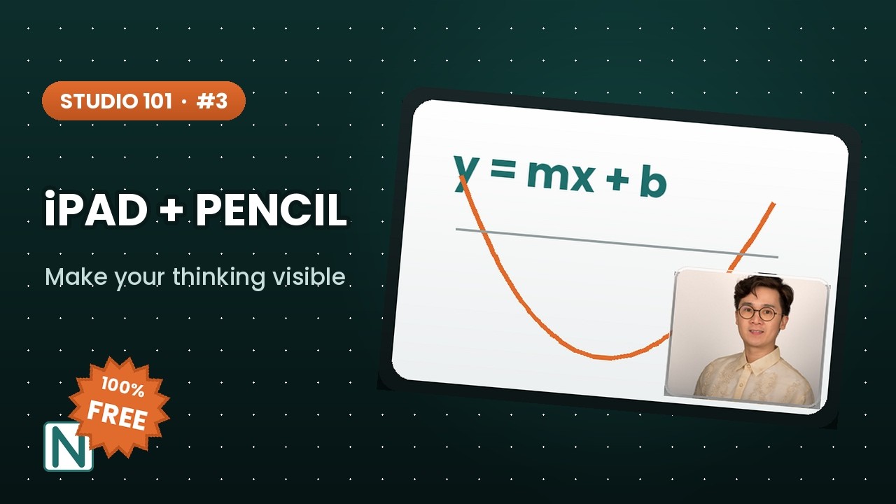 iPad and Apple Pencil live whiteboard on Zoom — Numberbender Studio tutorial