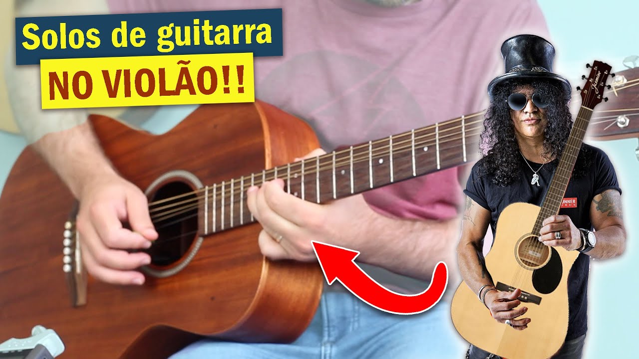 E se os SOLOS DE GUITARRA fossem tocados no VIOLÃO?