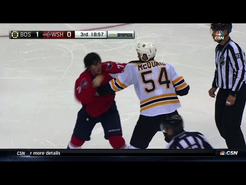 Adam McQuaid vs T.J. Oshie Oct 2, 2015