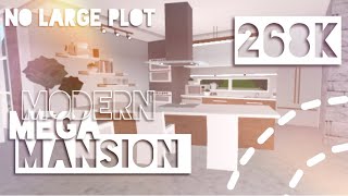 268k Modern Mega Mansion - NO LARGE PLOT - BLOXBURG SPEEDBUILD Part 2