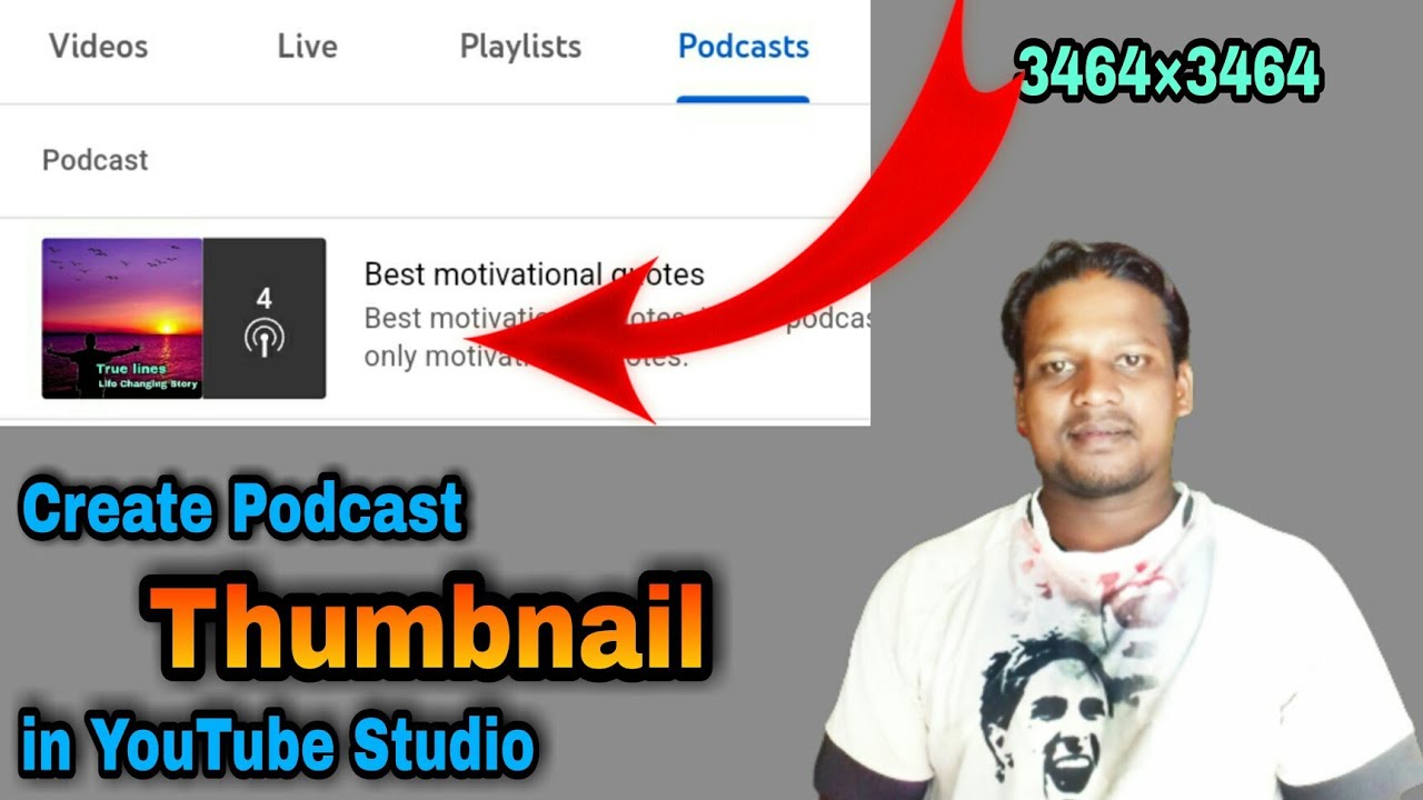 Podcast Keliye Thumbnail Kaise Banaye | How To Create Podcast Thumbnail