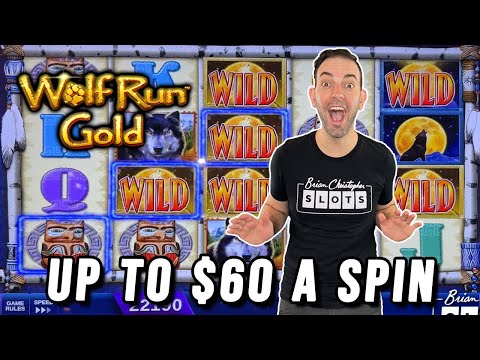 ➤ $60 Bet JACKPOT on HIGH LIMIT 🐺 Wolf Run Gold