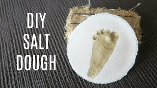 Diy best salt dough recipe | easy baby hand and footprint.today i show
you how used a 3 ingredient to create keepsake h...