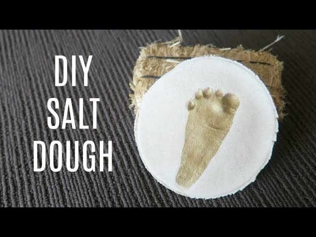 A family salt dough craft.  Baby handprint, Baby handprint kit