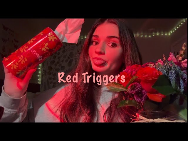 ASMR | Red Triggers to Put You To Sleep ❣️