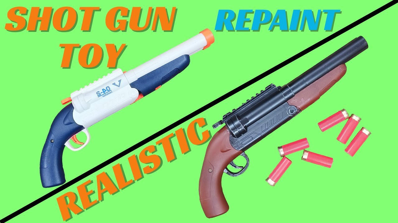 Painting Shotgun Toy Into a Movie Prop
