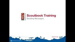 Pack 457 Scoutbook Tutorial -  Sending Messages