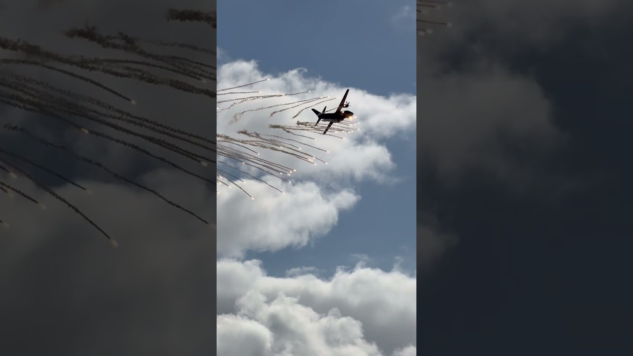 C-27J spartan flare dump Avalon airshow 2025 