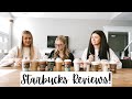 VLOGMAS DAY 8: Testing Starbucks Holiday Drinks With The Arnold Sisters!!