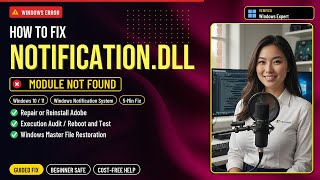 Fix notification.dll Error!