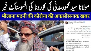 Maulana Mahmood Madani ki tabiyat kharab, مولانا محمود مدنی کی کرونا کی افسوسناک خبر