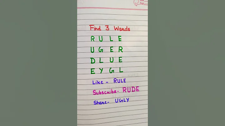 find 3 words 🤔🧐#shorts #art #writing #puzzle #challenge #creative