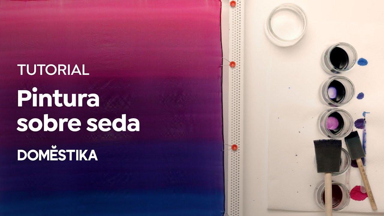 TUTORIAL Pintura | Técnicas de Degradado sobre Seda | Desedamas | Domestika