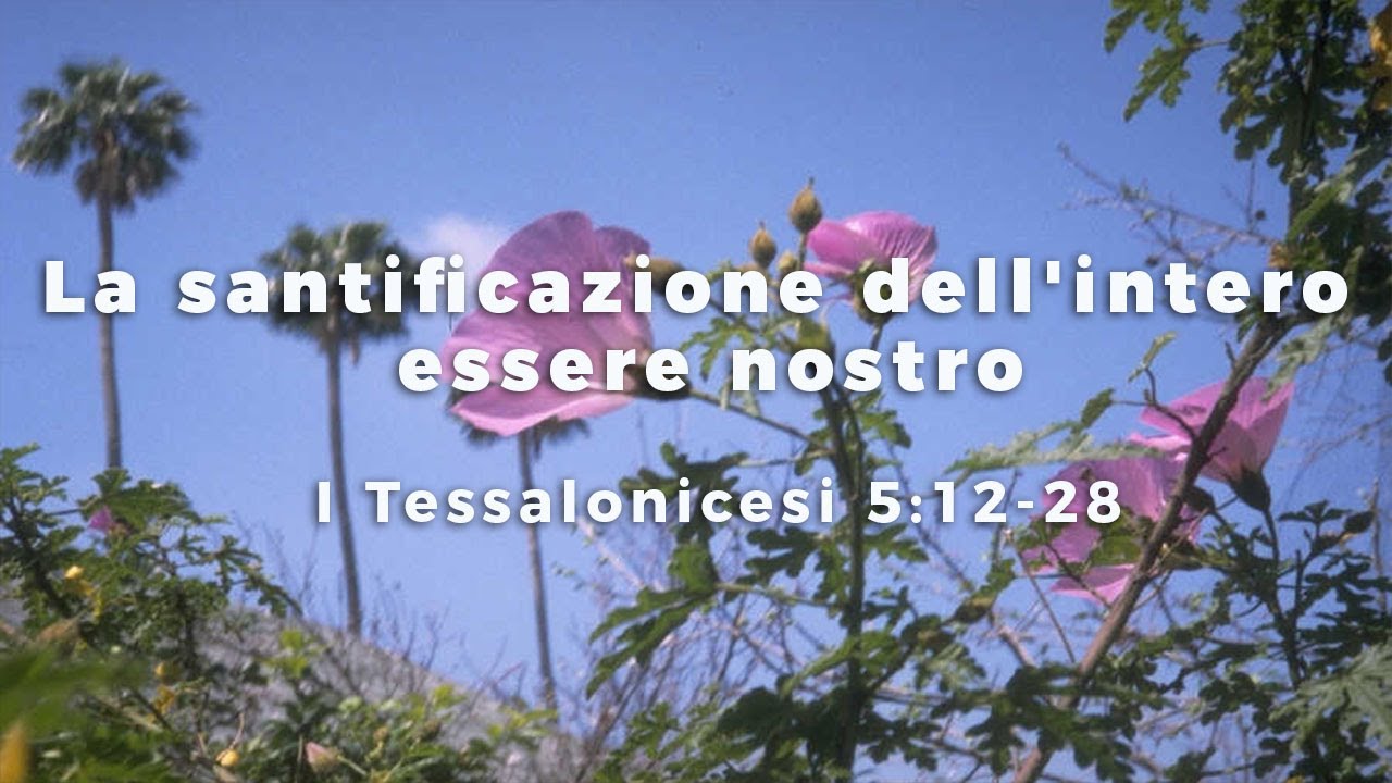 La santificazione dell'intero essere nostro