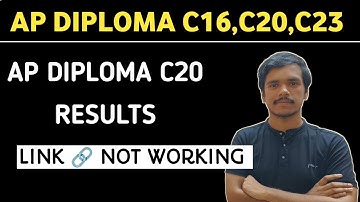Ap diploma C20 5th sem results latest updates| link activated| ap diploma C20, C23 results|