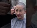 【バッサリカットシリーズ】黒髪レイヤーロングを強制断髪坊主!坊主女子! #headshave