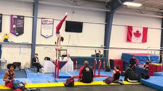 Men’s gymnastics level 2 Parallel Bars.  Provincial qualifier March 2024