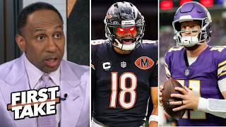 FIRST TAKE | Caleb Williams is ready to SILENCE MVP doubters!- Stephen A. trusts Bears' O vs Vikings