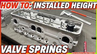 Famous How to: Set Up Valve Springs / Installed Height / Cylinder Head Valve Springs Wealth