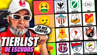 TIERLIST DE LOS ESCUDOS ANTIGUOS DEL FÚTBOL COLOMBIANO| CAMILO MD