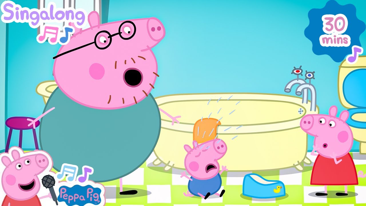 George Doesn't Want To Go Potty! Wiggly Woo Potty Song Sing Along 🎵🐷 Rhymes for Kids | Peppa Pig