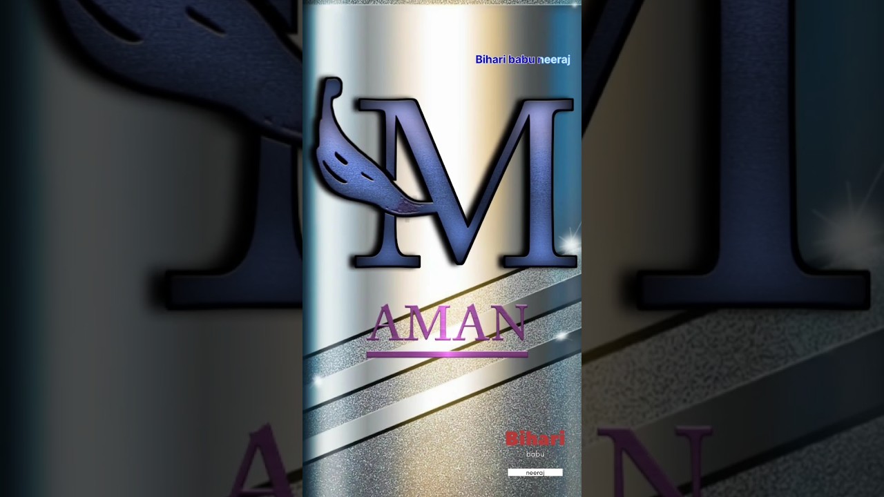 Name Aman Logo Design🔥