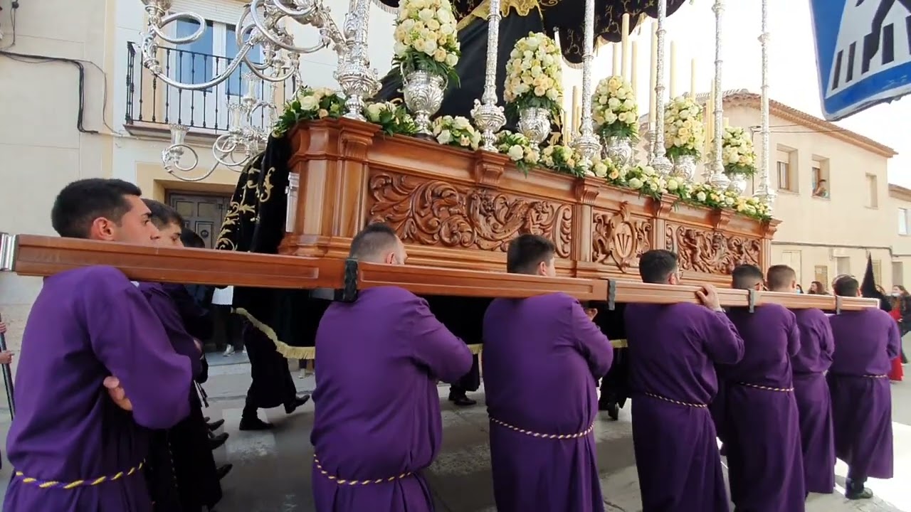 Maria Stma. De La Soledad Angustiada.Viernes Santo2022.Campo de Criptana.Curva de la Buena Estrella.