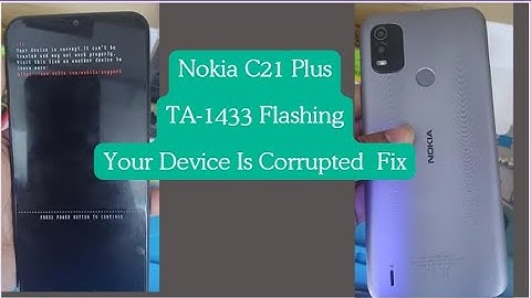 Nokia C21 Plus TA-1433 Flash File & Dump Your Device Is Corrupt it Can