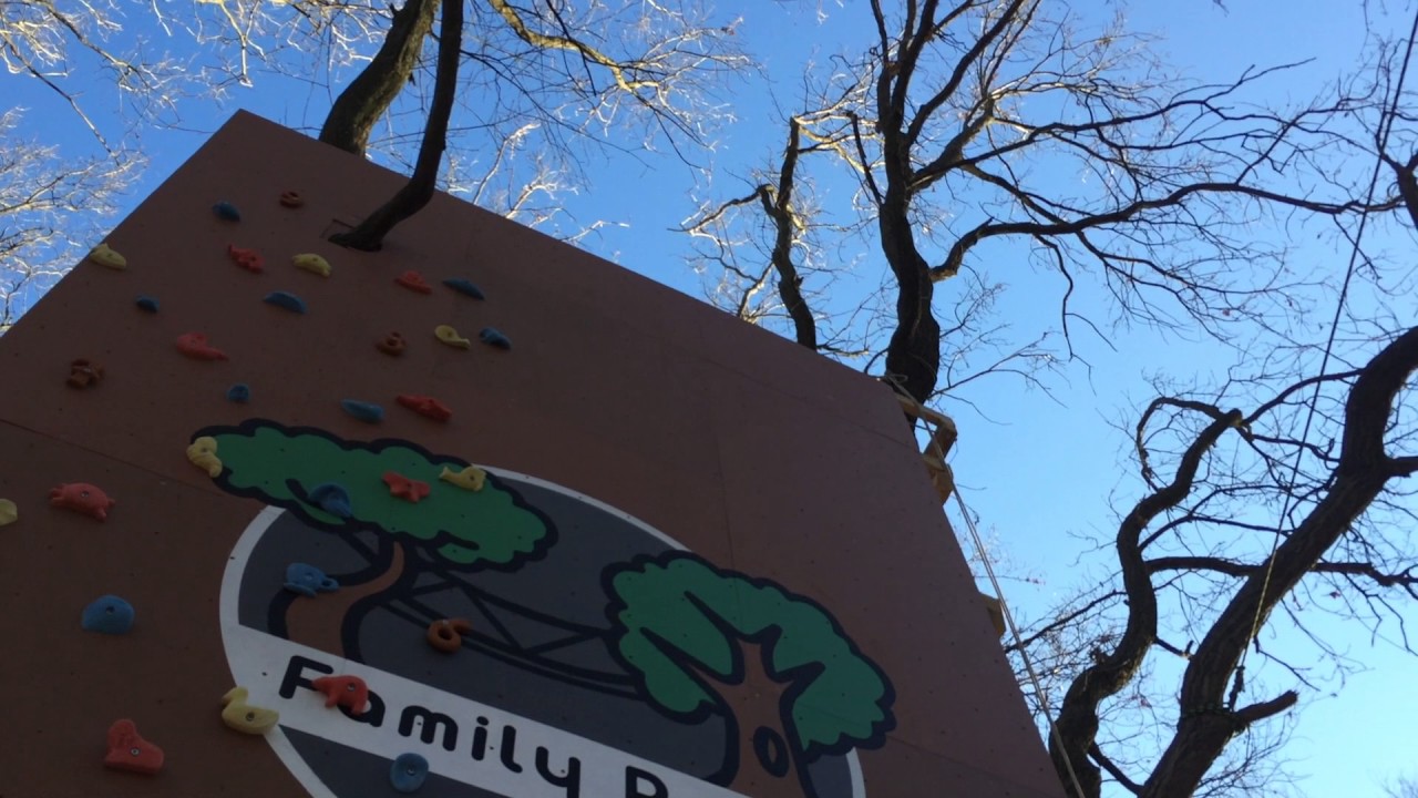 Family park winter wonderland