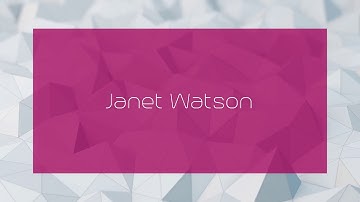 Janet Watson - appearance