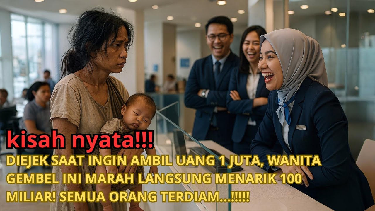 DIEJEK SAAT INGIN AMBIL UANG, WANITA GEMBEL INI MALAH MENARIK 100 MILIAR! SEMUA ORANG TERDIAM...