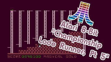 Atari 8-Bit Game Play, Championship Lode Runner (Part 5 of ?)